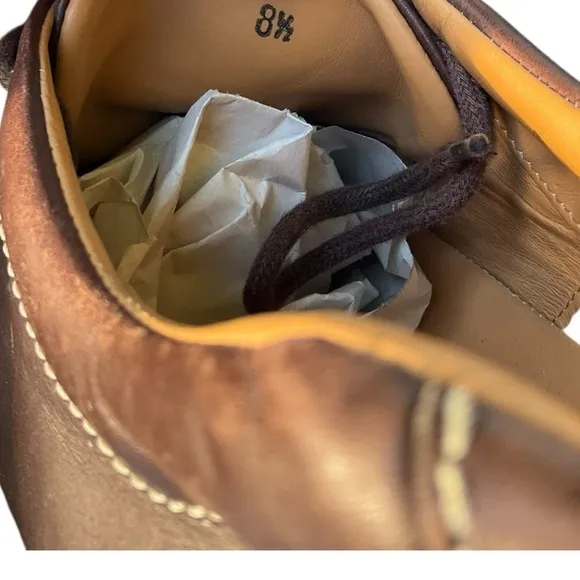 Tod's brown leather lace-up Casual Sneaker, walking shoes Mens 8.5