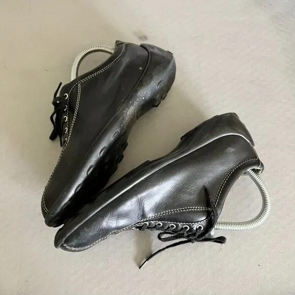 TOD'S Leather Bowler Minimalist Sneakers