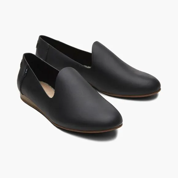TOMS Dark Brown Darcy mini Wedge Flats, Slip ons, Removable eco content