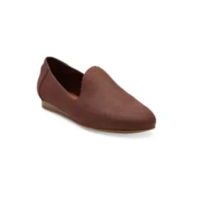TOMS Dark Brown Darcy mini Wedge Flats, Slip ons, Removable eco content