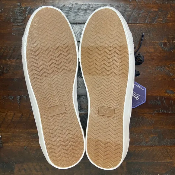 TOMS Men's Carlson Black Canvas Sneaker Shoe NWT Size 12