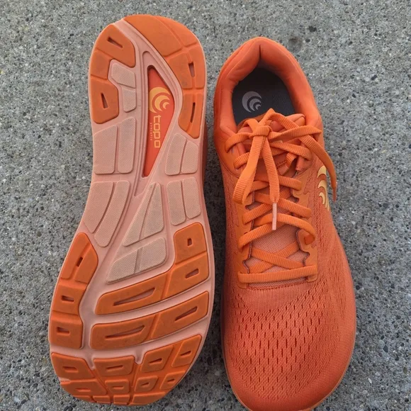 Topo Phantom 3  Athletic Orange Sneaker Men Size 12