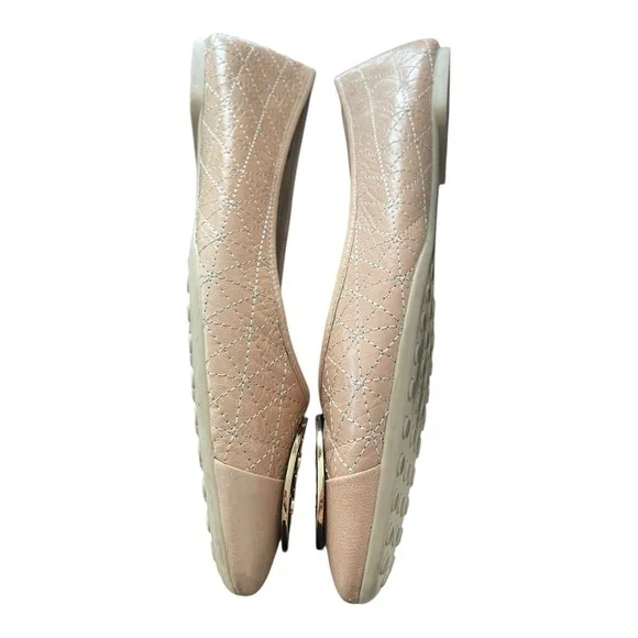 Tory Burch ClaireTan Quilted Ballet Flats