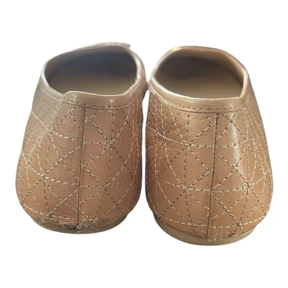 Tory Burch ClaireTan Quilted Ballet Flats