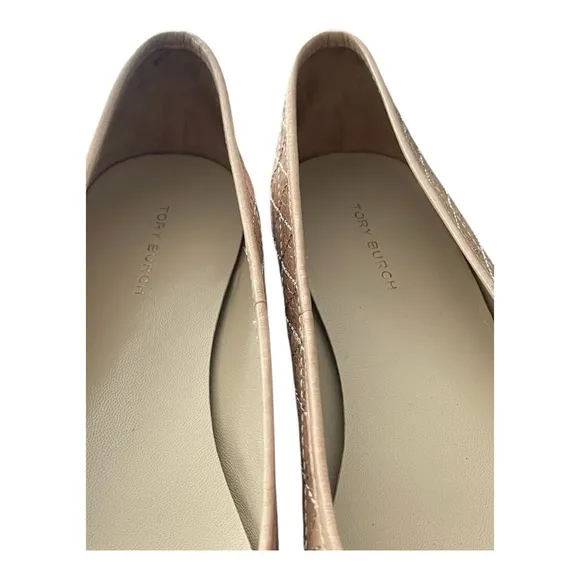 Tory Burch ClaireTan Quilted Ballet Flats