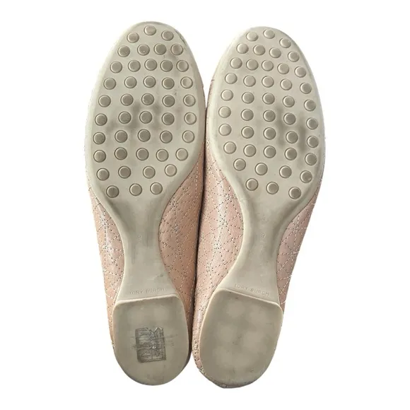 Tory Burch ClaireTan Quilted Ballet Flats