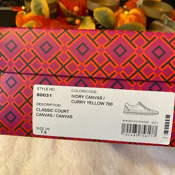 Tory Burch Classic Court Canvas Sneakers