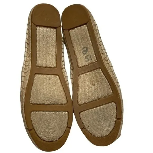 Tory Burch Espadrilles Flats shoes cream with blue stripes 7.5