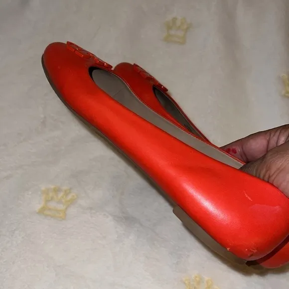Tory Burch Reva Flats size 9M  Orange