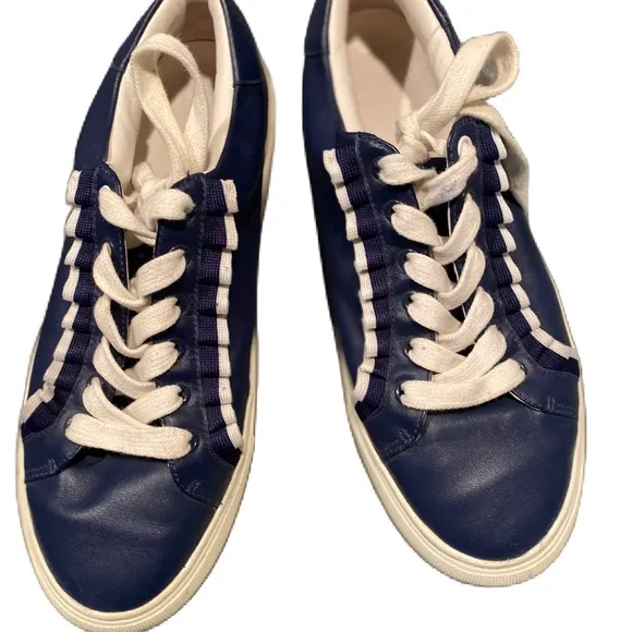 TORY BURCH Ruffle Sneakers In Sea Blue