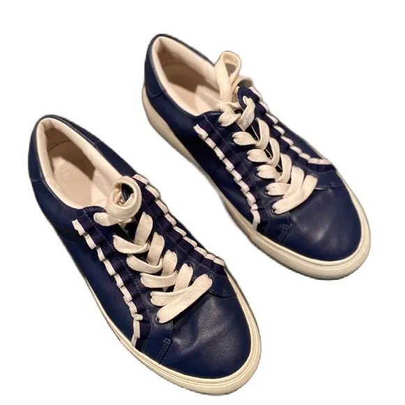 TORY BURCH Ruffle Sneakers In Sea Blue