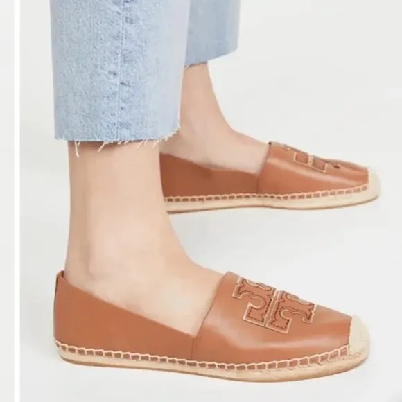 Tory Burch Tan Espadrille Flats