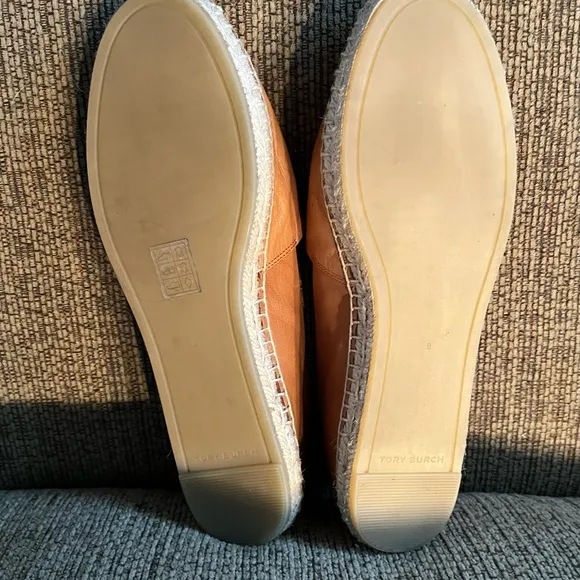 Tory Burch Tan Espadrille Flats