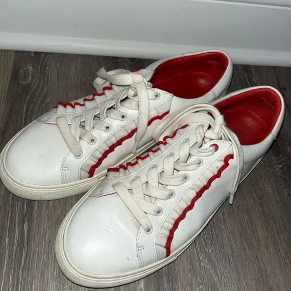 Tory Sport Ruffle Sneakers - Size 9.5