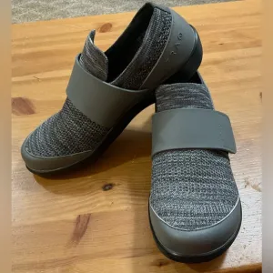 Traq Alegria: by PG Lite dark grey adjustable velco walking/nursing shoes.
