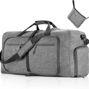 Travel Duffle Bag for Men, 65L 85L 115L Foldable Travel Duffel Bag with Shoes Co