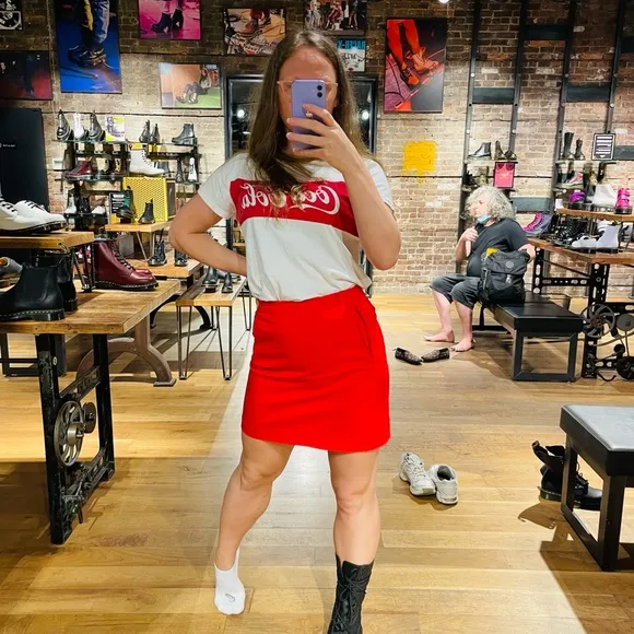True Vintage Timeless Red Coca-Cola Red Skirt