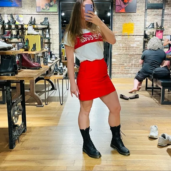 True Vintage Timeless Red Coca-Cola Red Skirt
