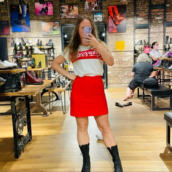 True Vintage Timeless Red Coca-Cola Red Skirt