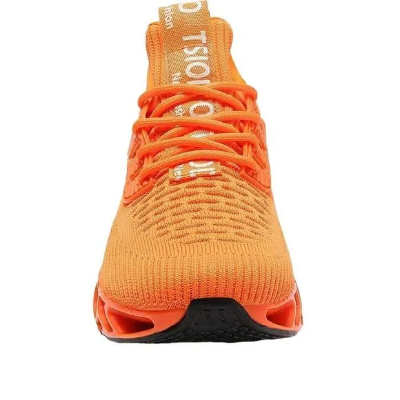 TSIODFO| Neon Orange Sport Tennis Running Athletic Walking Sneakers | 6.5
