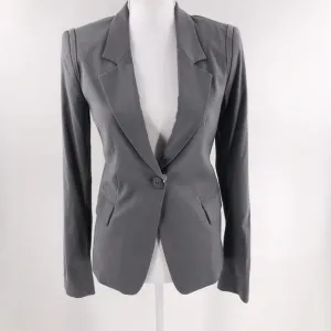Twin Set Italy Suit Jacket Blazer Grey Jersey Women's Sz S NEW $680