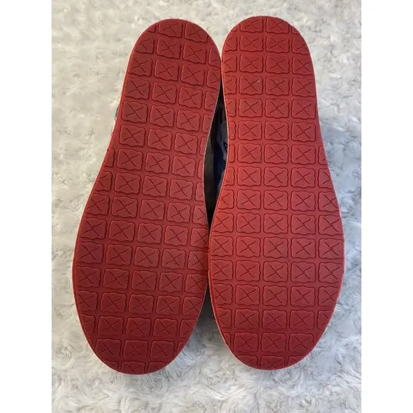 Twisted X By Olivia Bennett Sz 10 Tie Canvas Sneakers Rose Flag Comfort WCA0068