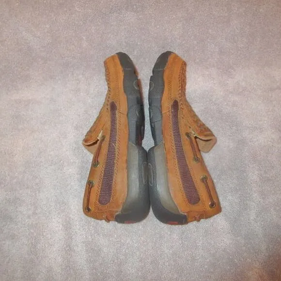 Twisted X Men's Slip On Driving Moc Size 7.5 Casual Comfort Shoe Woven Leather