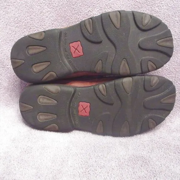 Twisted X Men's Slip On Driving Moc Size 7.5 Casual Comfort Shoe Woven Leather
