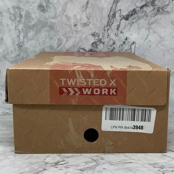 Twisted X Size 9M Oiled Saddle Cellstretch Casual Work Boots Moc Comp Toe P33-6
