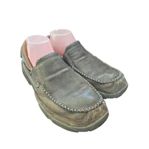 Twisted X Tan Leather Slip On Loafer Driving Moc Casual Shoes Men's Size 8.5M