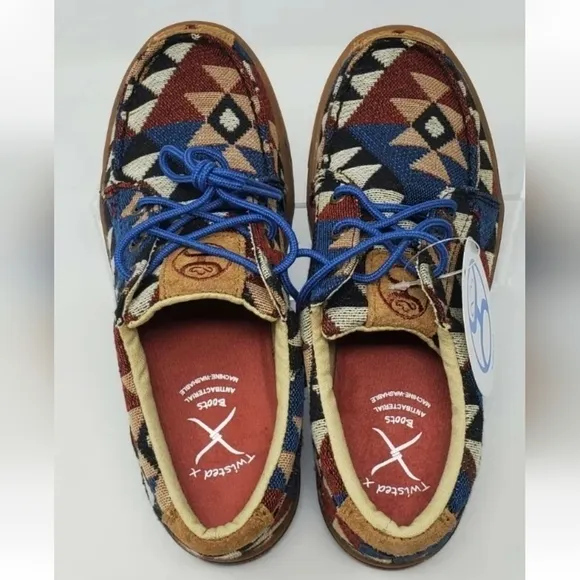 Twisted X Women's Size 6.5M Graphic Canvas Casual Shoes WHYC001 New