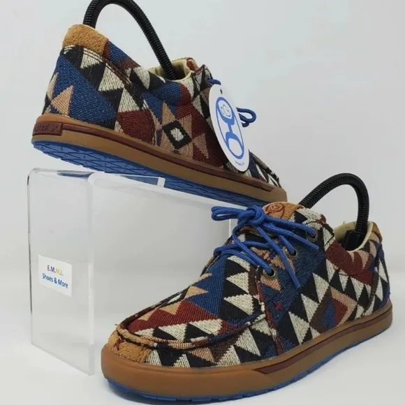 Twisted X Women's Size 6.5M Graphic Canvas Casual Shoes WHYC001 New