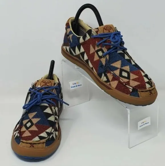 Twisted X Women's Size 6.5M Graphic Canvas Casual Shoes WHYC001 New