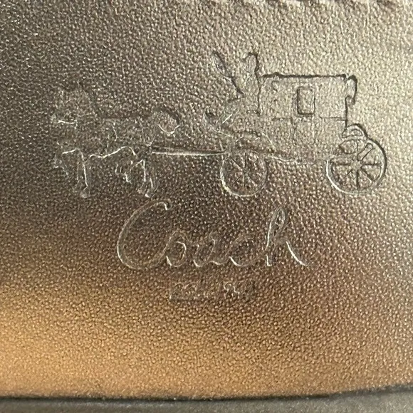 UGC COACH Woman’s Bobbey Black &amp; Gray Signature C Logo Shoe Size 10
