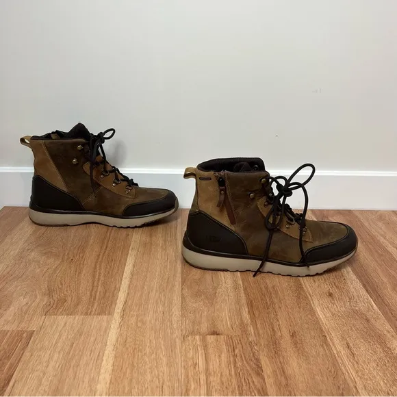 UGG Caulder Mens Waterproof Leather Boots Shoes Fall Winter Outdoors Size 11 1/2