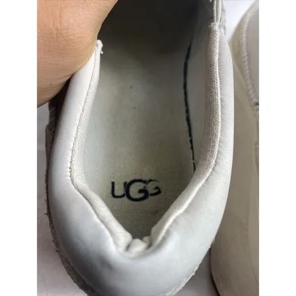 UGG MARIN CANVAS PLATFORM OFF WHITE‎ SLIP ON SNEAKER SHOES US 6 / EU 37 / UK 4