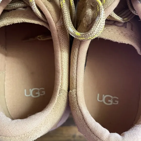 UGG Marin Lace Logo Women's Dusty Rose Sneakers Size 10