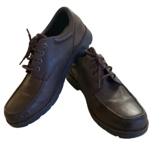 UGG Men’s Burns Stout Brown Shearling Leather Waterproof Tie Shoes, Size 13 EEE