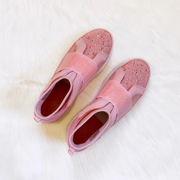 UGG Neutra Chunky Glitter Pink Glitter Sneakers