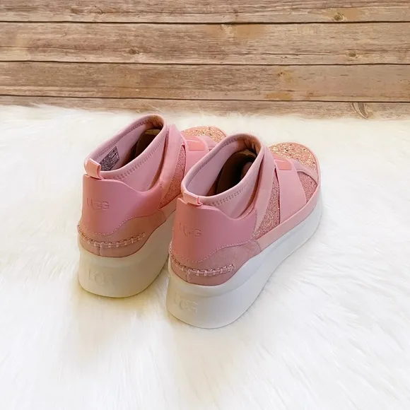 UGG Neutra Chunky Glitter Pink Glitter Sneakers