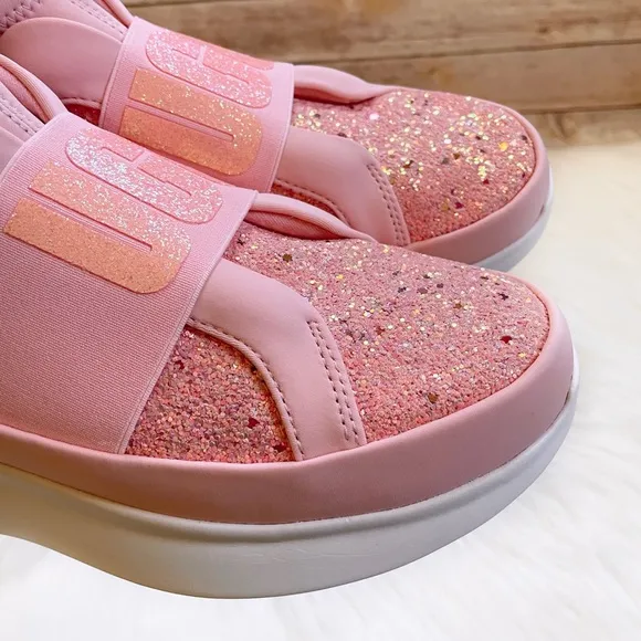 UGG Neutra Chunky Glitter Pink Glitter Sneakers