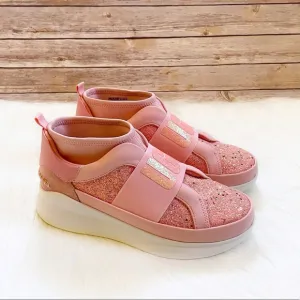 UGG Neutra Chunky Glitter Pink Glitter Sneakers