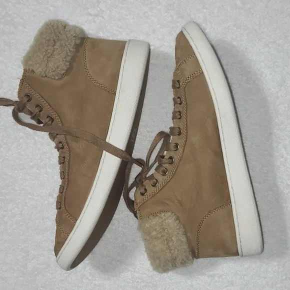 Ugg Olive Brown High Top Sneakers Size 11 Women's