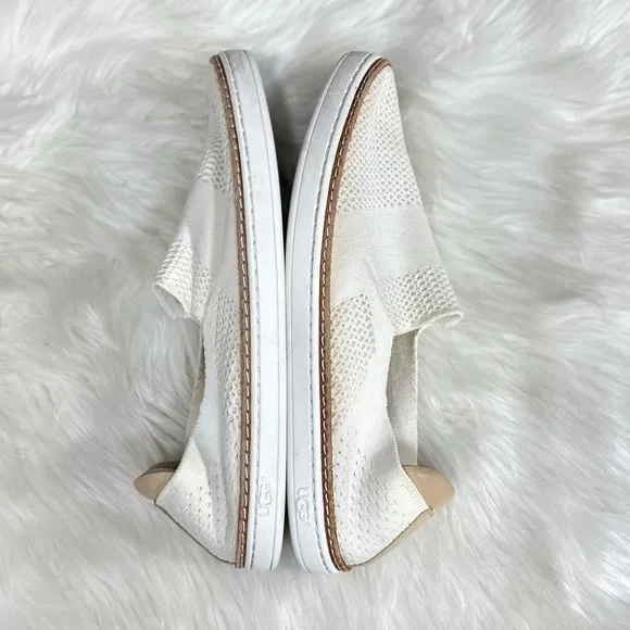 UGG Sammy Knit Women's White Slip On Casual Sneakers [MR9003]