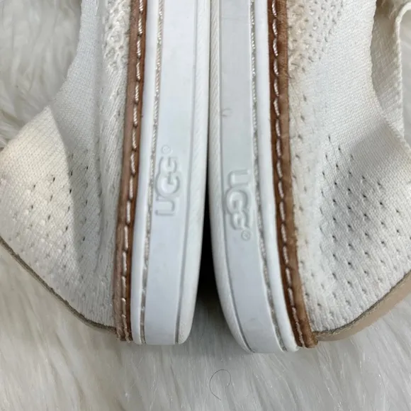 UGG Sammy Knit Women's White Slip On Casual Sneakers [MR9003]