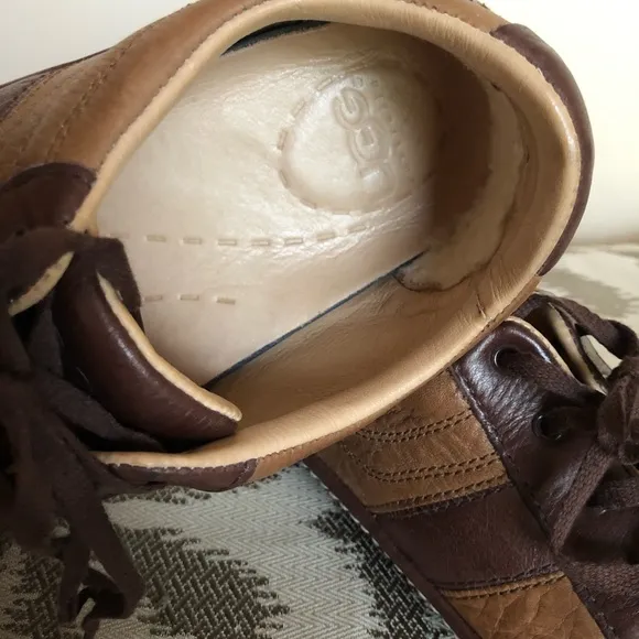 🆕UGG’S MEN’S LEATHER FUR LINED SNEAKERS 👟 Sz 12