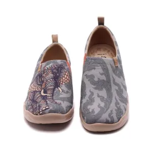 UIN Men's Casual Walking Travel Shoes Slip On Canvas Loafers Sneaker(Chang Thai)
