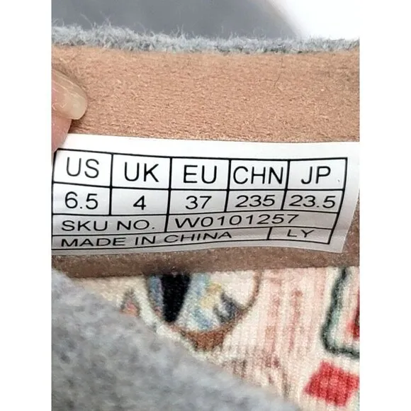 UIN Men's Slip-On Casual Shoes Gray &amp; Orange Size 6.5