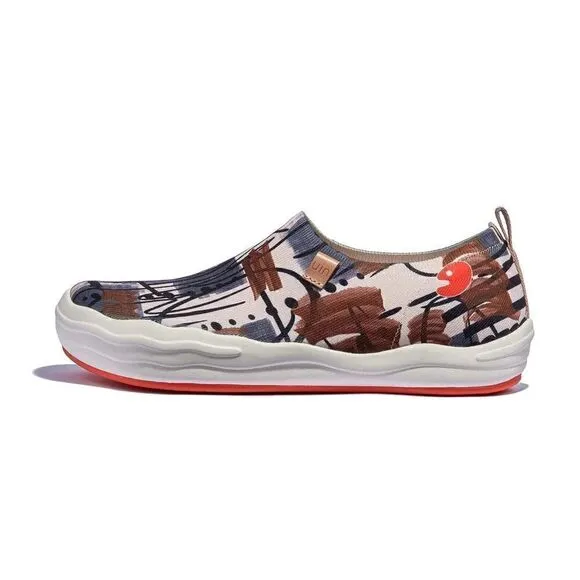 UIN Men's Walking Shoes Slip On Casual Wide Toe Shoes Toledo Ⅷ - graffiti Arab 2