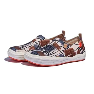 UIN Men's Walking Shoes Slip On Casual Wide Toe Shoes Toledo Ⅷ - graffiti Arab 2